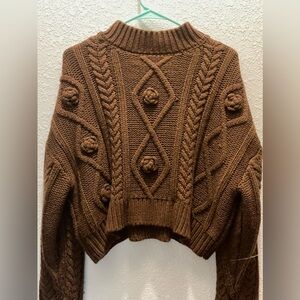Cropped Fall Sweater